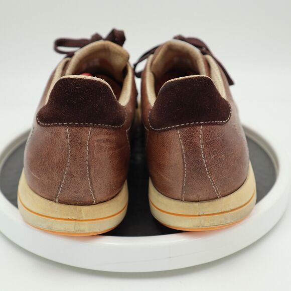 Ecco Street Spikeless Golf Shoes Mens Size 45 US 11-11.5 Brown Beige Leather - Picture 9 of 16